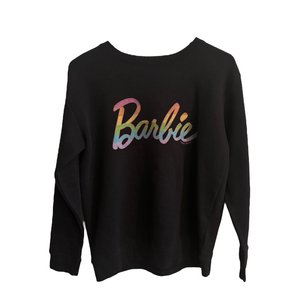 Barbie Black Sweatshirt‎ with Rainbow Logo